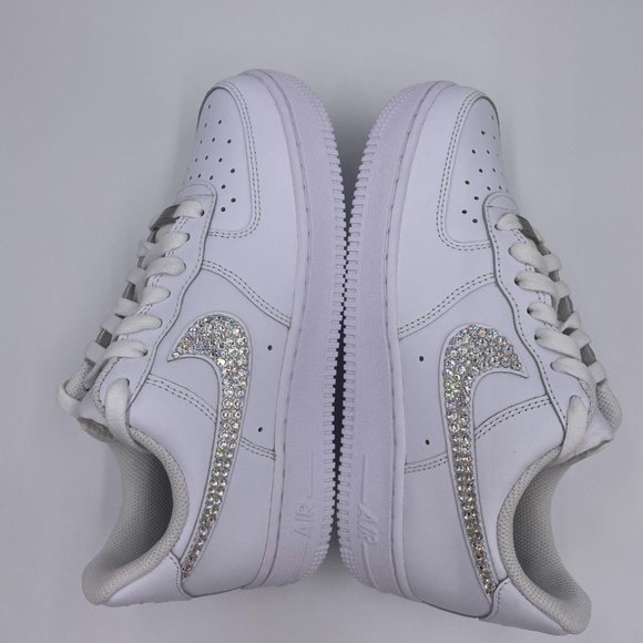 Swarovski Nike Air Force 1'07 White Womens Shoes - Picture 7 of 10